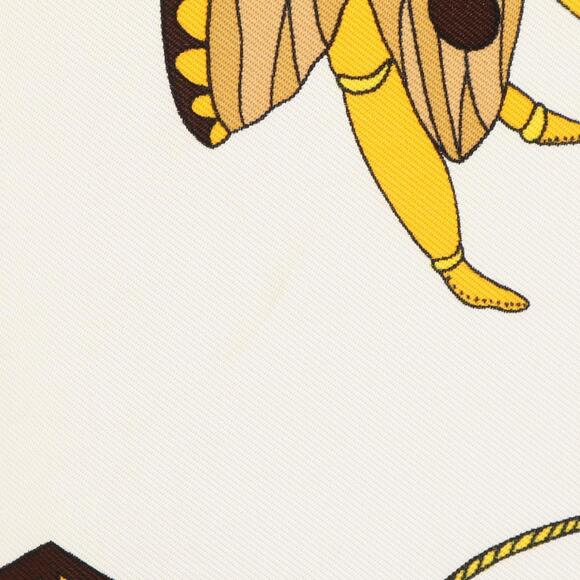 HERMES Brown Silk Scarf - Picture 7 of 7